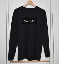 Load image into Gallery viewer, Signature Zayremi Long Sleeve T-shirt in Black