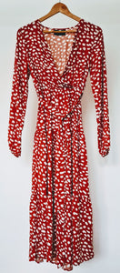 Burnt orange leopard print dress shop