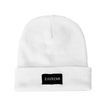 Load image into Gallery viewer, White Signature Beanie