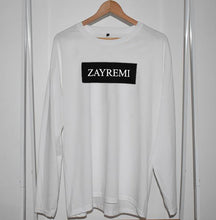 Load image into Gallery viewer, Signature Zayremi Long Sleeve T-shirt in White